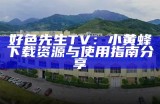 好色先生TV：小黄蜂下载资源与使用指南分享